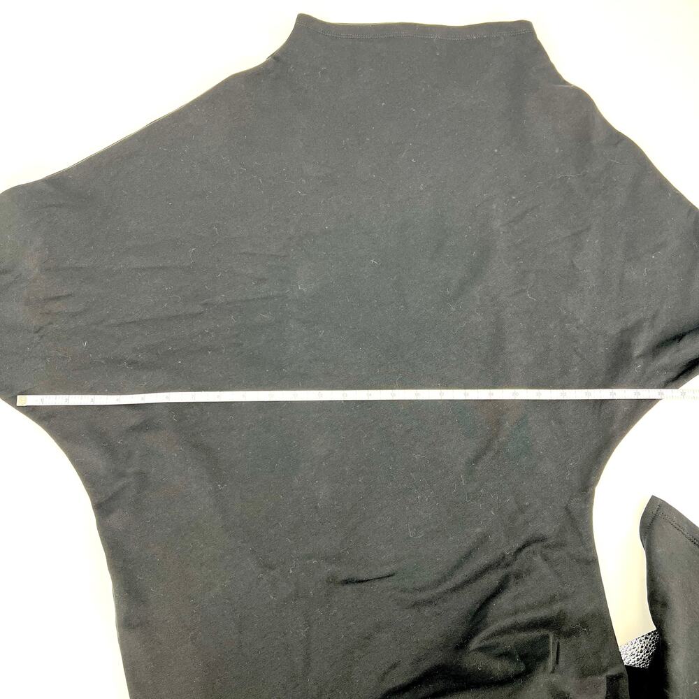 Marcella NYC Charis Black Cotton Blend Asymmetrical Scuba Dress Size Large NWT - Picture 6 of 7